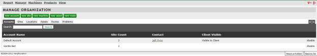 vendnovation account screen overview